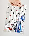 Pet Themed Clear Scatter Print Bags