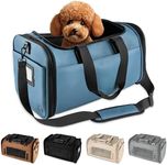 TSA Airline Approved PU Leather Luxury Pet Carrier - Size XS/S - for Small Dogs and Cats