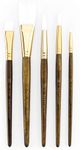 Royal Brush 9163 and Langnickel White Taklon Brush Set Value Pack, Stroke