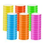 600pcs Colorful Wristbands for Events, Event Wristbands, Paper Party Bracelets, Waterproof Disposable Paper Bracelets Wristbands Kids Adults for Events Party Festivals Concerts and Fairs