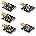 HiLetgo 5pcs DC 5V Laser Transmitter Module Wave Length 650 nm for Arduino PIC AVR