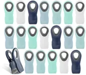 COOK WITH COLOR Bag Clips with Magnet- Food Clips, Chip Clips, Bag Clips for Food Storage with Airtight Seal Grip for Bread Bags, Snack Bags and Food Bags (Blue Ombre, Pack of 20)