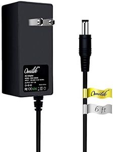 Omilik UL Listed 6FT 12V AC Adapter for X Rocker Gaming Chair Power Cord Compatible with X Rocker Pro Series H3 51259 Video Gaming Chair 51231,51396 Replacement Switching Power Supply Cord Charger