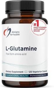 Designs for Health L Glutamine Capsules - 850mg Vegetarian Amino Acids Supplement to Support Muscle Recovery, Digestive, Immune + Gut Health - Non-GMO + Gluten Free (120 Capsules)