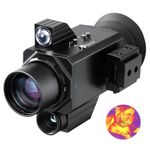 Miasazyr 4K Thermal Imaging Night Vision Scope - HD+LR+Night Vision+Thermal Imaging 4 in 1, 0.01Ms Ultra-Low Latency, 12um 296×192 (60 Hz), 7X Magnification, Thermal Monocular for Night Hunting