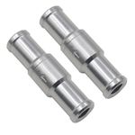 MiJunHD 2PCS 12mm One Way Aluminium Fuel Valve, Non Return Check Valve Suitable for Petrol Diesel Oil Water,for Car Carburettor Low Pressure Systems