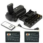 DSTE® Pro IR Remote 1100D Vertical Battery Grip + 2x LP-E10 Battery for Canon EOS 1100D Rebel T3 SLR Digital Camera