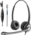 Wantek Wired Phone Headset with Microphone Noise Cancelling, RJ9 Telephone Headsets Compatible with IP Phones 6851 7821 7841 7861 7940 7942 7945 7962 7965 8811 8841 8845 8851 9971