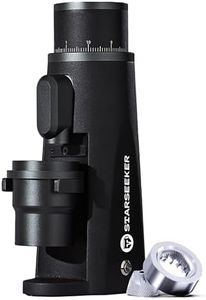STARSEEKER EDGE Plasma Electric Coffee Grinder Aluminum Automatic Coffee Bean Grinder for French Press Drip Coffee and Espresso Removable Fineness Adjustment Magnetic Suction Port with Cup (Black)