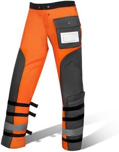 GDLIN Chainsaw Chaps Technical by 8 Layers Chainsaw Pants - Apron Wrap Adjustable Chainsaw Chap for Men/Women Loggers Forest Workers
