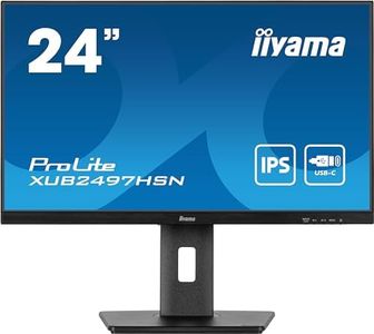 iiyama Monitor Desktop XUB2497HSN-B1-23.8", Full HD LED, IPS, 1920 x 1080/100Hz, 1H1DP1C, HAS, RJ45, Black