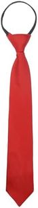 Luckyvestir School Ties, Boys Red Tie, School Uniform Ties for Girls/Kids, 14" Pre-tied Adjustable Zipper Tie Solid Color Tie for Graduation,Casual(Age 5-12)