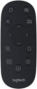 Logitech 993-001465 RF Wireless Remote Control Black Press Buttons - Remote Controls (Webcam, RF Wireless, Press Buttons, Black)