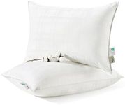 Bedsure Luxury Cotton Bed Pillows for Sleeping Standard Size, Set of 2 - Fluffy Standard Pillows 2 Pack with Breathable Cover, Soft & Supportive Hotel Quality Filling for Side, Stomach, Back Sleepers