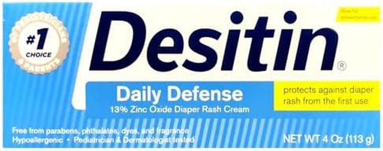 DESITIN Rapid Relief Zinc Oxide nappy Rash Cream 4 oz ( Pack of 2)