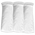 Honritone 4 Inch Ring Filter Sock 200 Micron, 150 Micron,100 Micron - by 9 Inch Long - 3 Pack - Fish Tank Aquarium Marine Sump Felt Filter Bag (100 Micron)