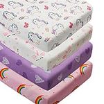 4 Pack Soft Baby Girl Crib Sheets f