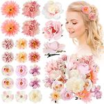 BBTO 21 Pieces Flower Hair Clip Ros