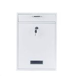 Wall Mounted Locking Vertical Dropbox Mailbox - Safe and Secure (Large) | Made with Galvanized Steel