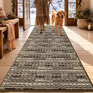 hicorfe Vintage Kitchen Rugs,[No Crease] Non Slip Kitchen Mats for Floor
