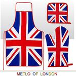 Union Jack Apron, Oven Mitt and Pot Holder