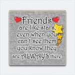 HmHome Magnet Friends are like stars Best Friend Birthday Gift