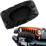 1 PCS Winch Cover - MAQIHAN Waterproof Dust-Proof Uv-Resistant Winch Protection Cover Heavy Duty Winch Cover Perfect For 8500-12000 Lbs Electric Winch Indoor & Ourdoor (21.5” X 9.5” X 7.5”)Black