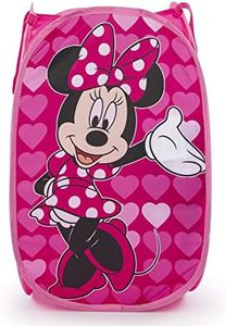 Jay Franco Disney Minnie Mouse Hearts 80L Pop-Up Basket Laundry or Toy