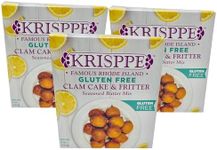 Krisppe Famous Rhode Island Gluten Free Clam Cake & Fritter Seasoned Batter Mix (3 Pack)