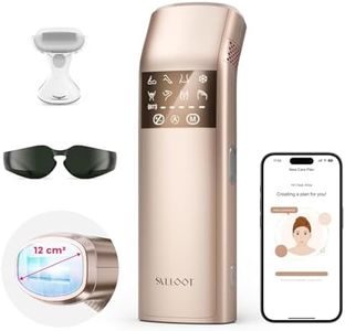 Depiladora de Luz Pulsada, Adecuado Para Hombres y Mujeres, Tres Impulsos Ultrarápidos, Enfriamiento de Hielo de Aafiro a 37 ° f, Fndoloro, Depiladora Láser Doméstico, Adecuado Para Cara, Bikini