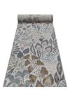 wecon home Esprit Weatherproof Indoor & Outdoor Rug with Floral Pattern, Ideal for Balcony, Patio, Kitchen, Hallway, Motorhome, Garden and Camping - Lilly (80 x 300 cm, Blue Beige)