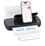 UCMDA Portable Printer Wireless for Travel Bluetooth Thermal Printer-A4 Inkless Printer Compatible with iOS 15mm/S, Android & Laptop for Office School Home,Support 210 x 297mm A4 Size Thermal Paper