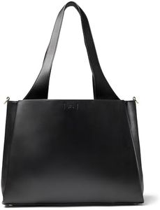 July Juliette Soft Work Tote Bag, Laptop Sleeve, 18L, Black
