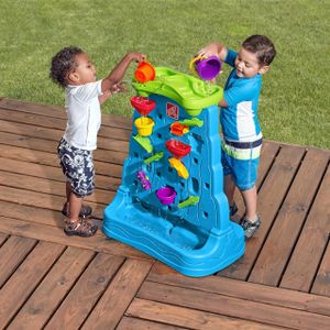 Step2 Waterfall Discovery Water Wall – Outdoor Water Table with 13-Piece Set