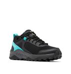 Columbia Women's Trailstorm Ascend WP waterproof low rise hiking shoes, Black (Black x Bright Aqua), 5.5 UK