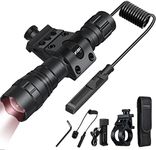 DARKBEAM Infrared Torch ir 850nm Night Vision Light Flashlight LED Rechargeable Mini, ir Illuminator with Long Range & High Power, Focus Adjustable for Hunting, Observation, Search, with Mount