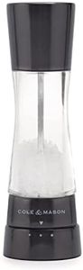 COLE & MASON Derwent Salt Grinder - Gunmetal Mill Includes Gourmet Precision Mechanism and Premium Sea Salt