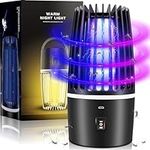 Electric Mosquito Killer Portable Bug Zapper UV Fly Zapper USB Rechargeable Mosquitoes Repellent for The Home Indoor Bug Zapper with Ultraviolet Lamp for Indoor Garden Outdoor Backyard Terrace Camping