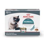 Royal Canin 175015 Feline Care Nutrition Hairball Thin Slices in Gravy Canned Cat Food (12 Pack), 3 oz