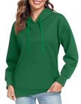 TAOHUADAO Womens Y2k style Oversized Hoodies Sweatshirts Long Sleeve Sweaters Pullover Fall Clothes with Pocket M, Green