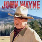 John Wayne OFFICIAL | 2025 12 x 24 Inch Monthly Square Wall Calendar | Foil Stamped Cover | BrownTrout | USA American Actor Celebrity Duke