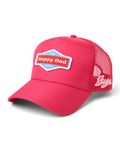 Happy Dad Trucker Hat, Trendy Mens Hats with Breathable Mesh Back, Snap Closure, Birthday Gifts, Snapback Cap, Suga Sean Pink