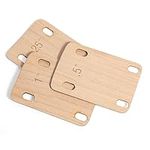 3pcs Guitar Neck Shims, Sturdy Wood Guitar Neck Shim Solid Maple Guitar Neck Protection 0.25, 0.5 and 1 Degree Portable Guitar Neck Plate Tool for Bass Guitar Repair