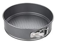 Chef Aid 10E10321 Non-stick Spring form Cake Tin, Round cake pan with loose base for easy release , dishwasher, fridge and freezer safe. ,Grey,23cm 9 inch