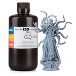 ELEGOO ABS-Like Resin 3.0 Plus, Upgraded 3D Printer Photopolymer Resin, Higher Heat-Resistance Fast Curing High Precision Non-Brittle Grey 1000g