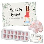 Baby Shower Games – MY WATER BROKE – 14 Players | Ice Cube Baby Shower game | 14 Babies | Winner Prize also included for fun boy, girl, neutral/unisex baby shower party | group baby shower game