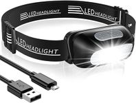 Rechargeable Headlamp With White Led