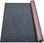 Grefinity Marine Carpet,6 FT x 14 FT Dark Gray Indoor Outdoor Carpet 0.2" Thick Boat Carpet with Water-Proof TPE Backing, Non-Slide Outdoor Marine Carpet Roll for Home, Patio, Porch, Deck