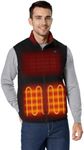 ORORO Men's Heated Fleece Vest with