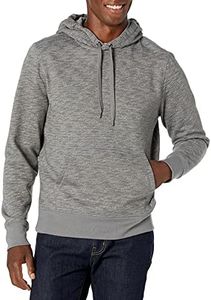 Amazon Essentials Men's Pullover Sweatshirt Hoodie, Big & Tall Options Available, Light Grey Space Dye, Medium